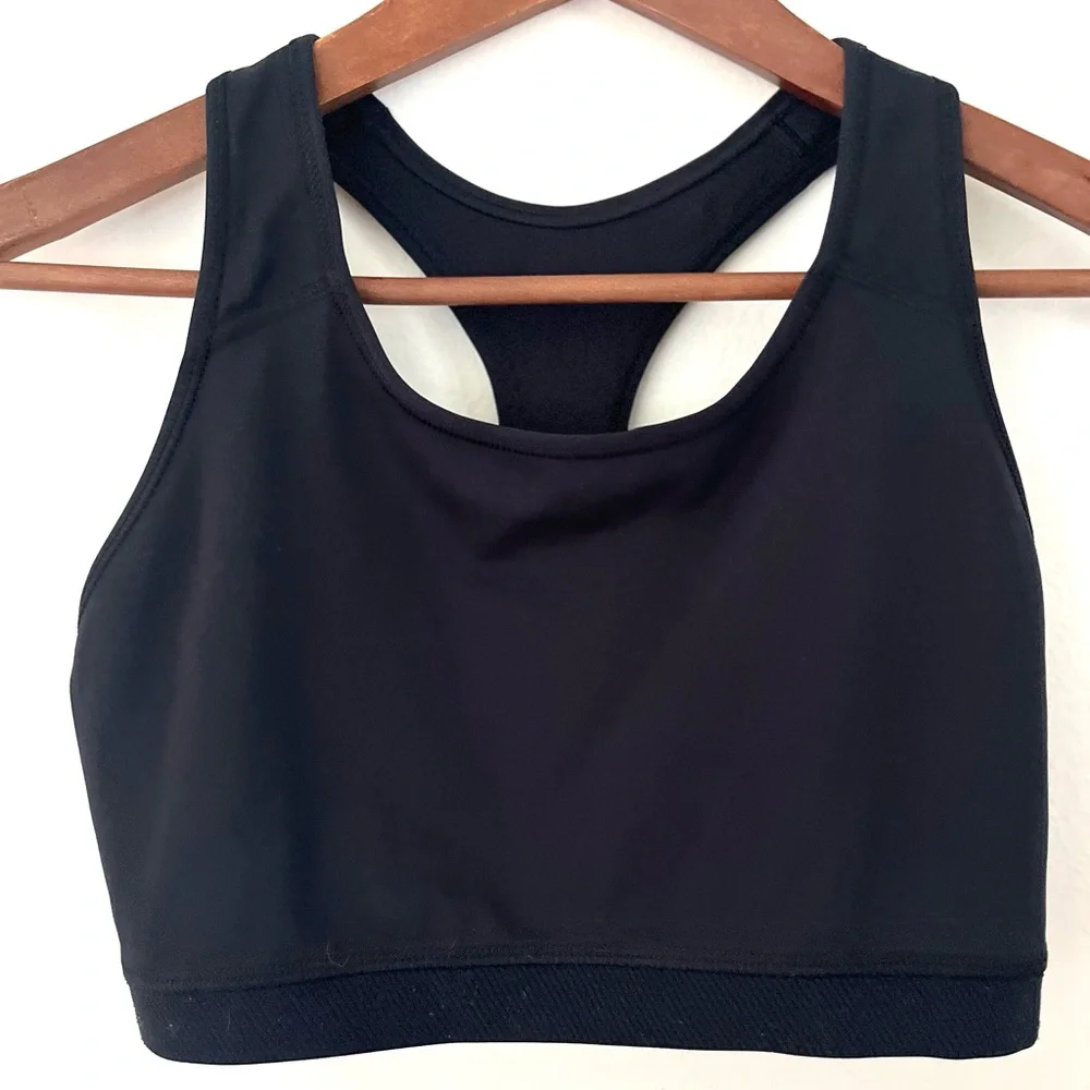 Nike Women's Black Sports Bra Racerback Size Large